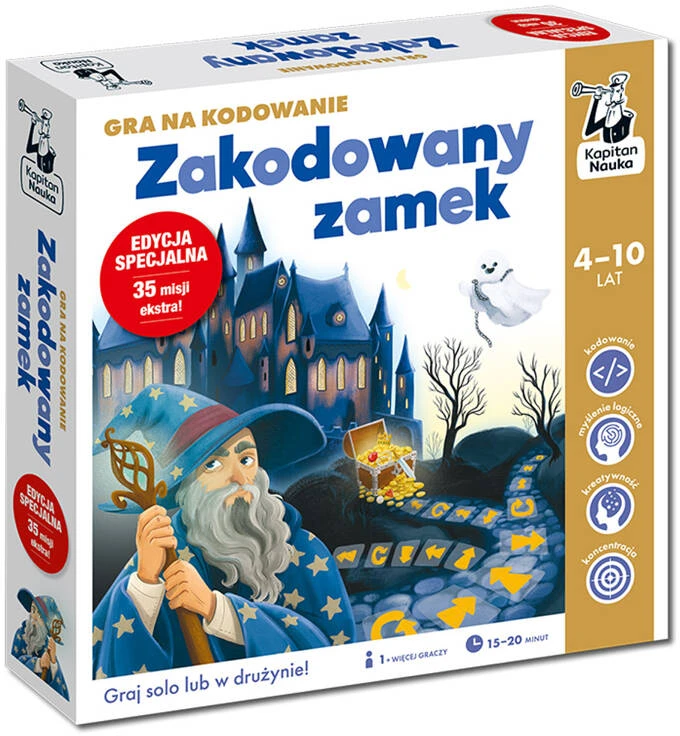 Kapitan Nauka Kapitono mokslo kodavimo žaidimas Mokomasis žaidimas kodiniu užraktu 4-10 metų GR0711