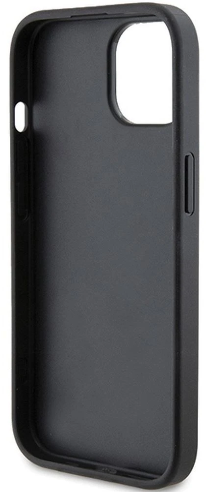 Karl Lagerfeld KLHCP15SPQKPMK iPhone 15/ 14 / 13 6.1″ juodos spalvos kietas dėklas Quilted K Pattern