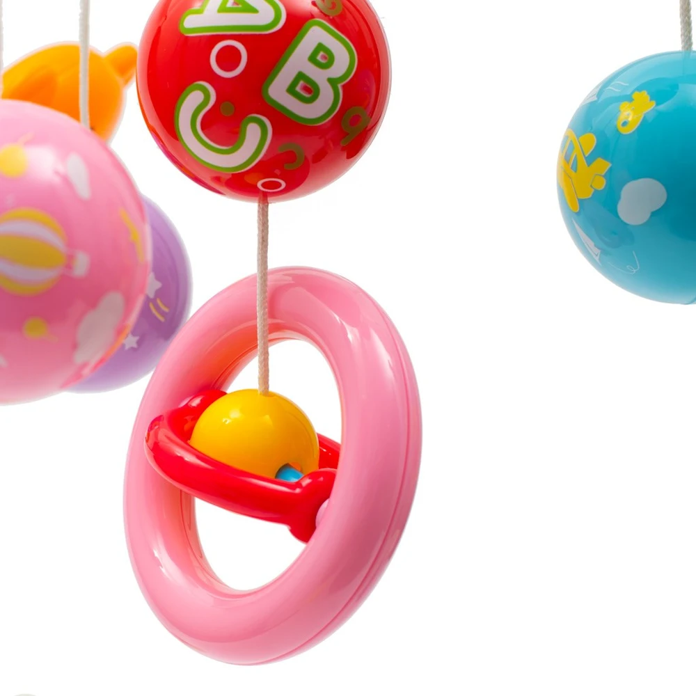 BABY MIX 37046 Plastikinė karuselė su projektoriumi raudona