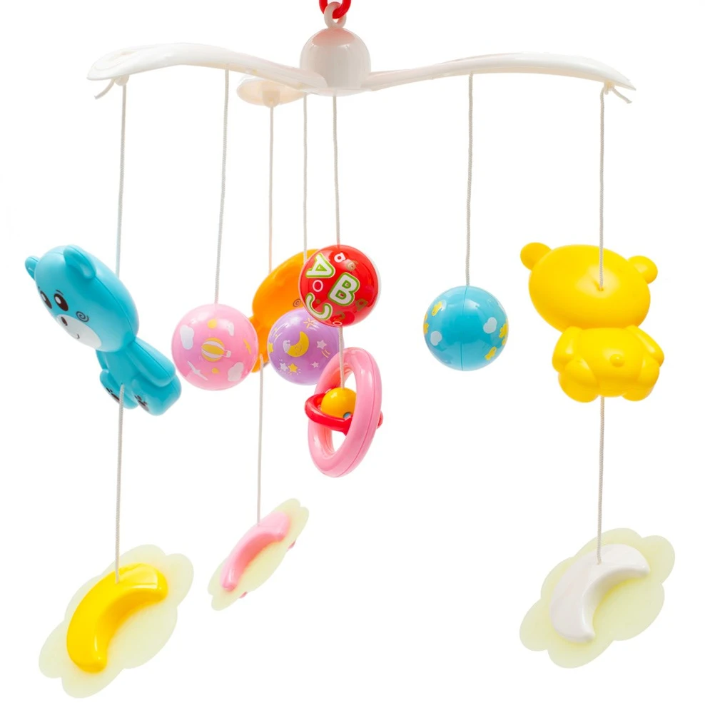 BABY MIX 37046 Plastikinė karuselė su projektoriumi raudona