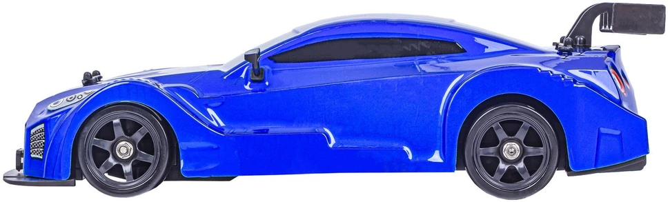 Kėbulas RC automobiliui Nissan GTR 1:16 mėlynas su LED apšvietimu