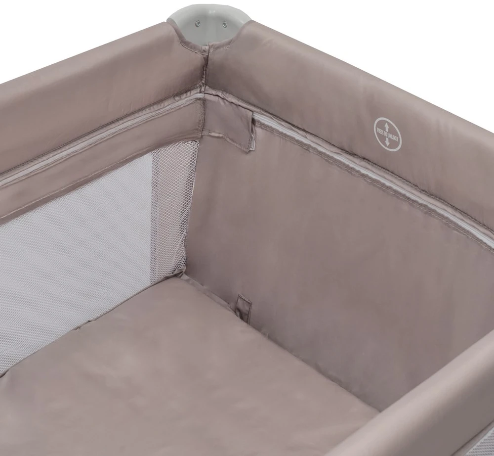 Kelioninė lovelė Baby Mix Lift su pakabinamu smėlio spalvos lopšiu