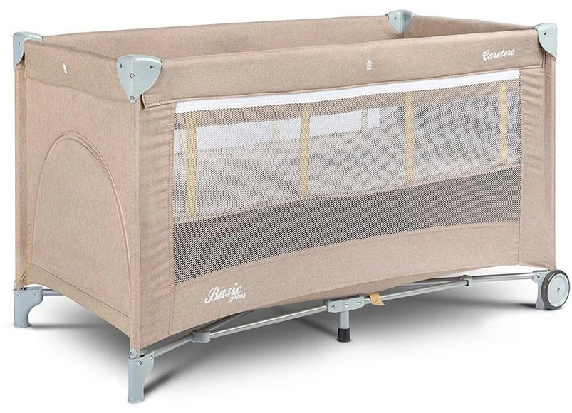 Kelioninė lovelė CARETERO Basic Plus smėlio spalvos