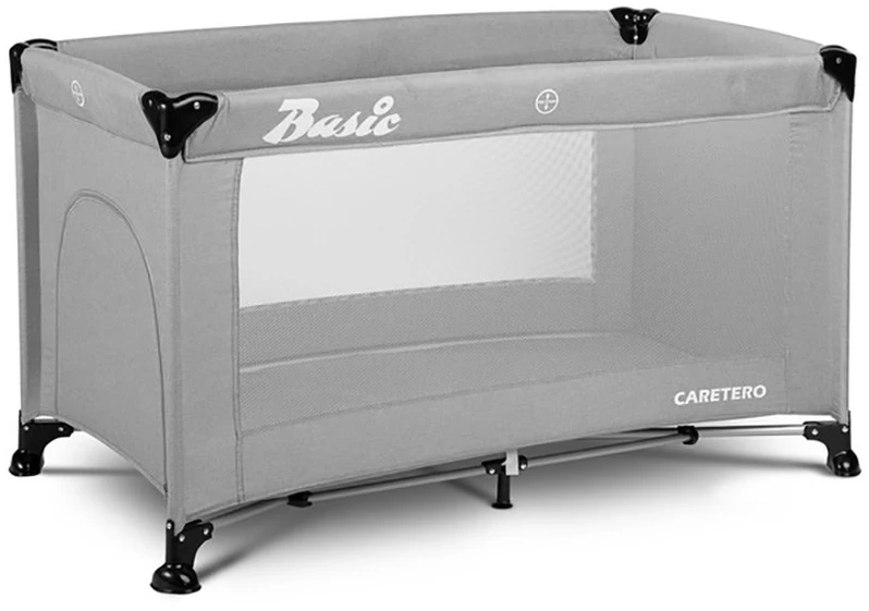 Kelioninė lovytė CARETERO Basic pilka