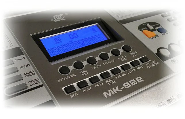 Keyboard MK-922 su dideliu LCD ekranu ir 61 klavišu