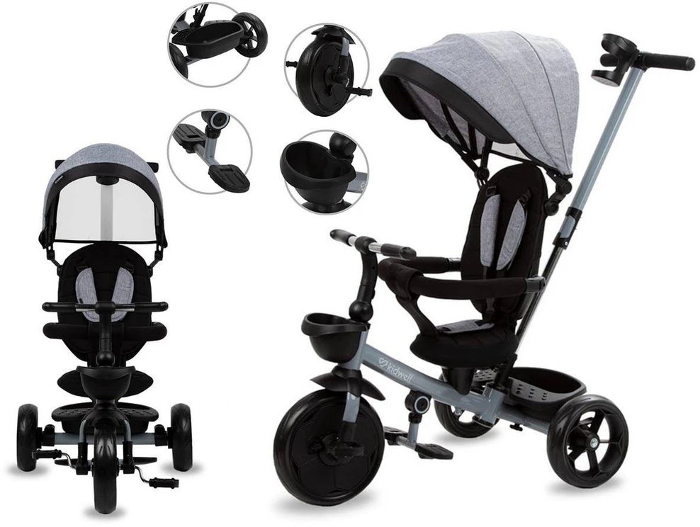 Triratukas Kidwell AXEL Titanium Pilkas