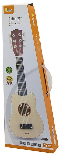 Viga Akustinė gitara vaikams 21 colio 6 stygų natūrali