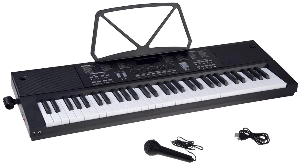 Jokomisiada Organ CLASSIC KEYBOARD 61-keys with a wood feel + microphone IN0184