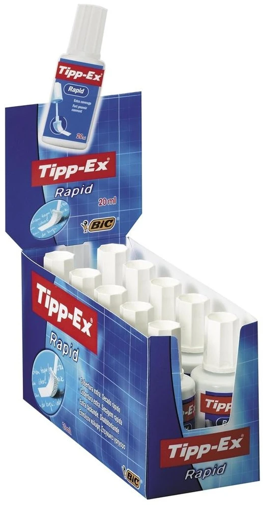 Bic Korektorius su teptuku RAPID 20 ml, pakuotėje 10 vnt 100302