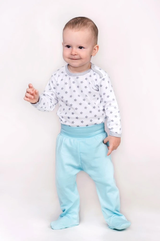 Kūdikių bodis New Baby Classic II pilkas su žvaigždutėmis, dydis 80 (9-12 mėn.)