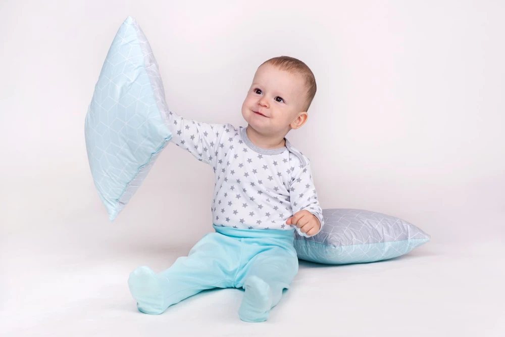 Kūdikių bodis New Baby Classic II pilkas su žvaigždutėmis, dydis 80 (9-12 mėn.)