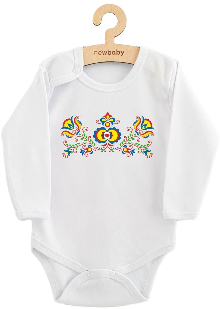 Kūdikių bodis su raštu New Baby Folk Pattern