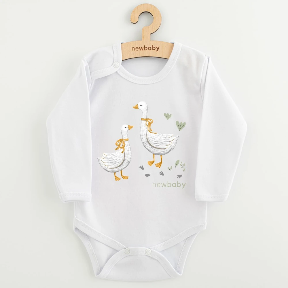 Kūdikių bodis su spaudiniu New Baby Goose
