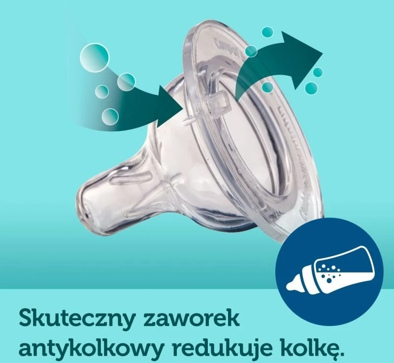 CANPOL 35/221 EasyStart Egzotiškas platus buteliukas nuo dieglių 240ml žalias