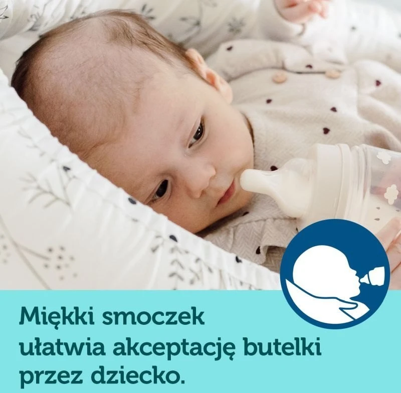 CANPOL 35/221 EasyStart Egzotiškas platus buteliukas nuo dieglių 240ml žalias