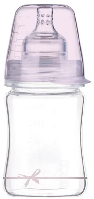 LOVI stiklinis buteliukas DIAMOND GLASS Baby Shower girl, 150 ml, 74/104girl