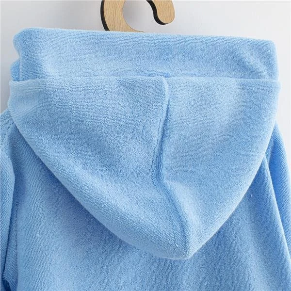 Kūdikių chalatas su gobtuvu New Baby Comfortably mėlynas, dydis 104/110