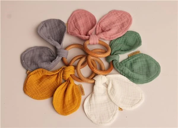 Kūdikių dantukas New Baby Ears garstyčių spalvos