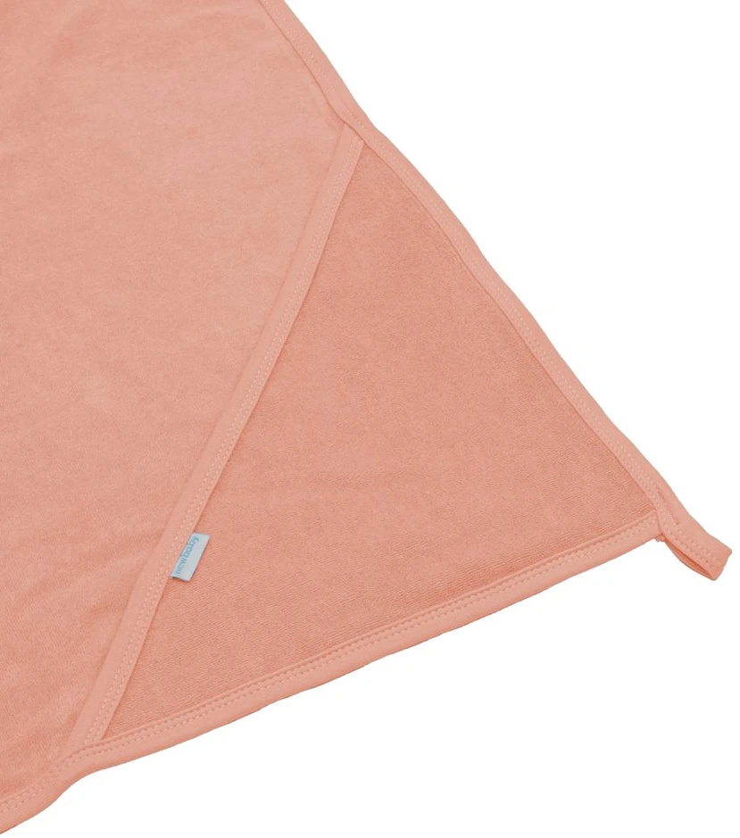 Kūdikių frotinis rankšluostis su gobtuvu New Baby Comfortably 80x80 cm rožinis
