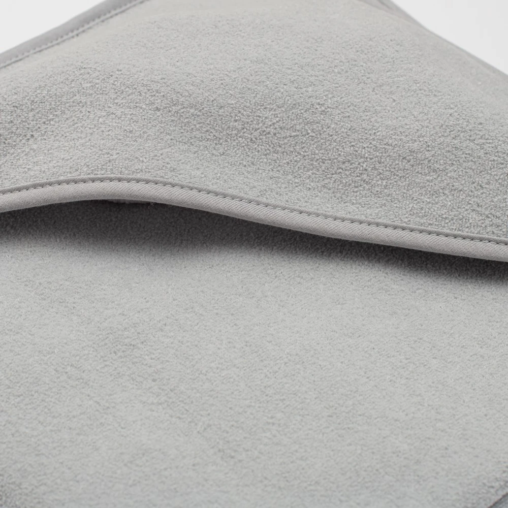 Kūdikių frotinis rankšluostis su gobtuvu New Baby BASIC 100x100 pilkos spalvos