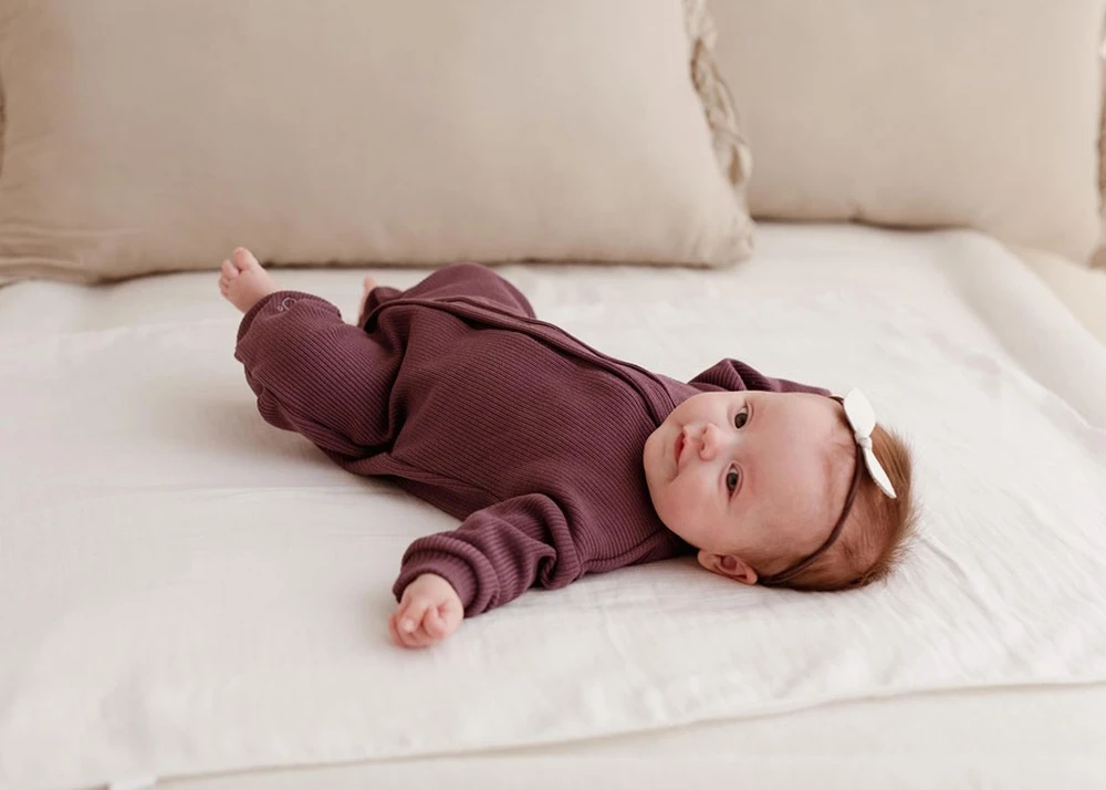 Kūdikių kombinezonas Koala Pure Violetinė, dydis 68 (4-6 mėn.)