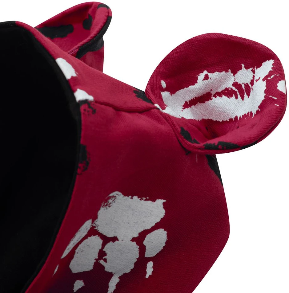 Kūdikių medvilninis kombinezonas su gobtuvu ir ausytėmis New Baby Paw, tamsiai rožinis, dydis 62 (3-6 mėn.)