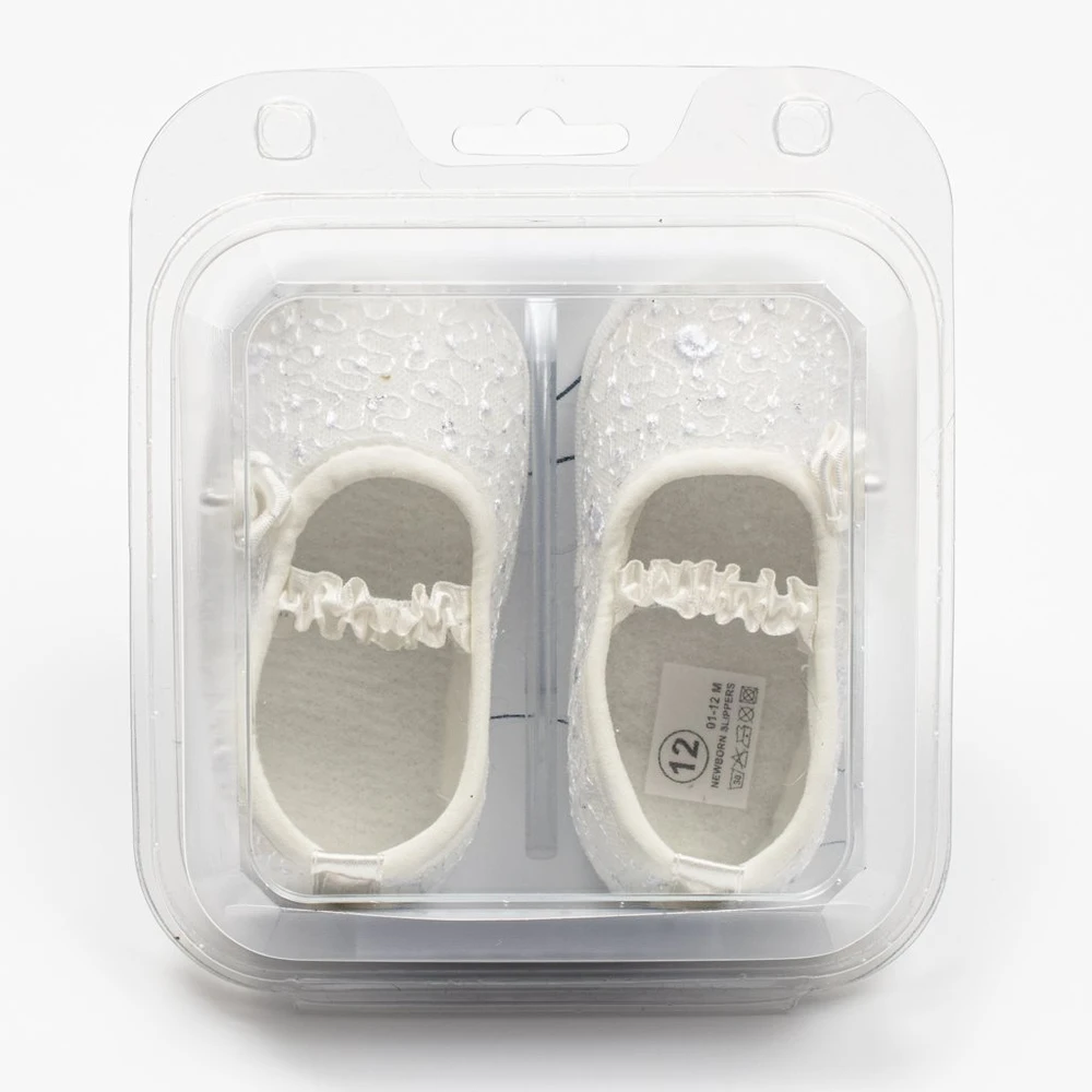Kūdikių nėrinių baleto bateliai New Baby smėlio spalvos 12-18 mėn., dydis 12-18 mėn.