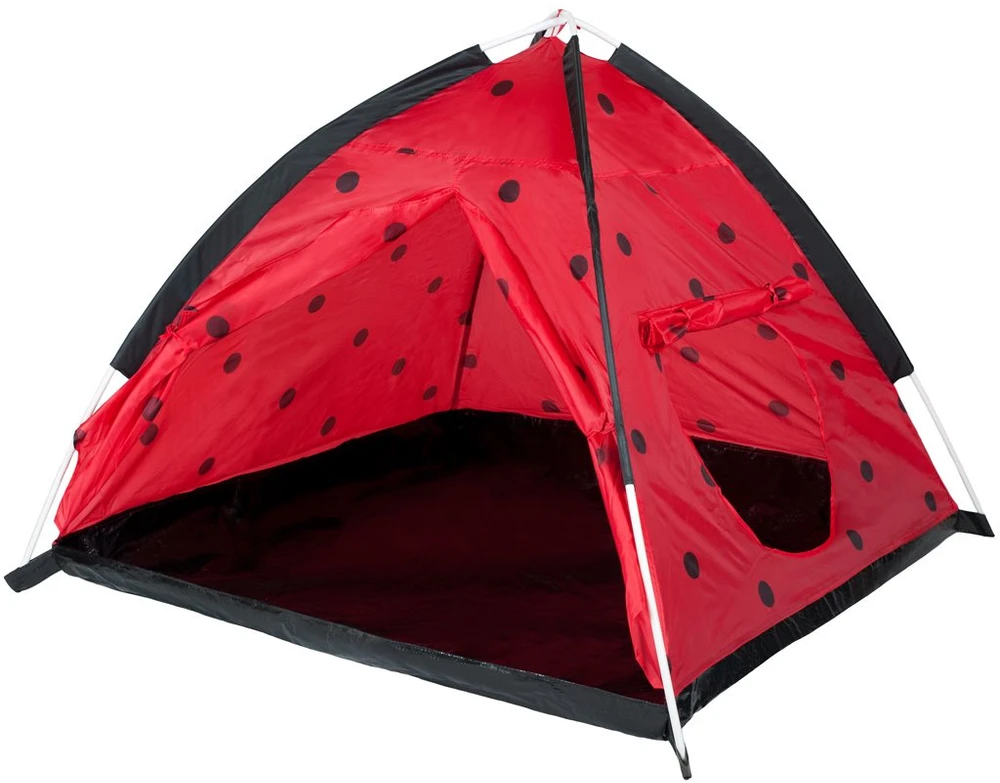 Kūdikių palapinė Baby Mix Ladybug su raudonu tuneliu