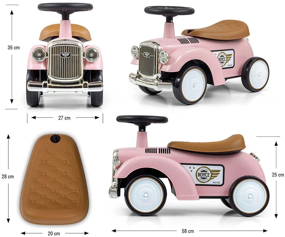 MILLY MALLY Transporto priemonė Royce rožinė