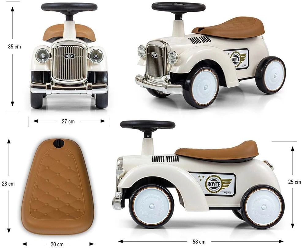 MILLY MALLY Transporto priemonė Royce balta