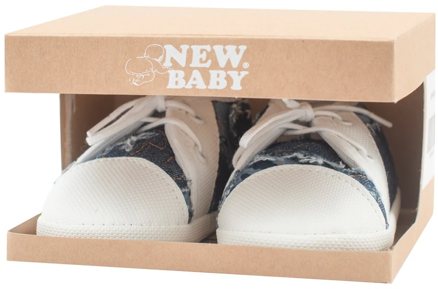 Kūdikių sportbačiai New Baby mėlyni (0-3 mėn.), dydis 0-3 mėn.