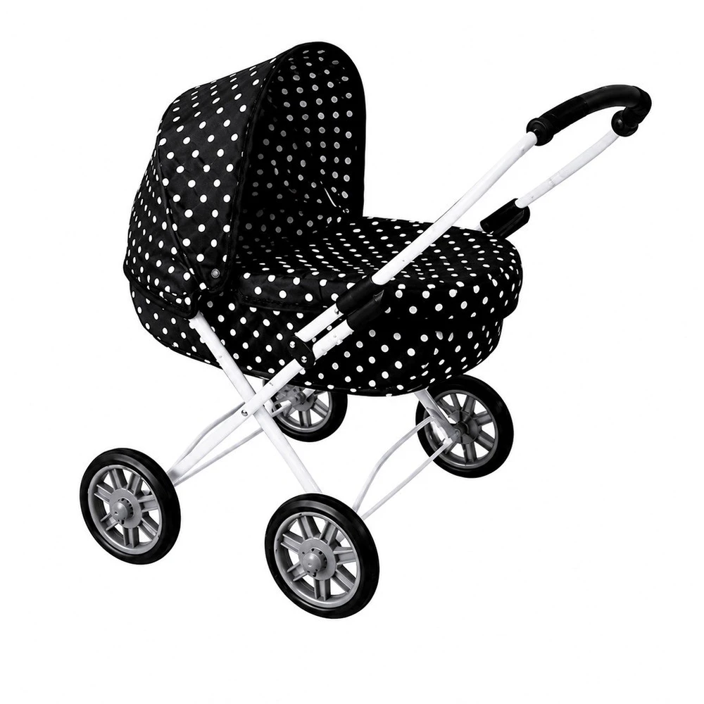 Kūdikių vežimėlis lėlėms New Baby Annie juodas