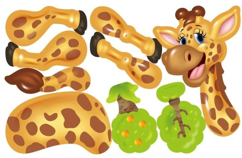 Kūrybinis mozaikinis zoologijos sodas lagamine, 198 detalių 3D dėlionė, kaladėlės, atsuktuvas, konstruktorius