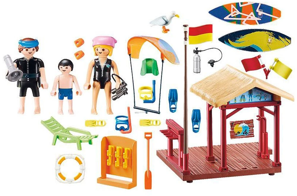 „Playmobil“ kūrybiniai blokai vandens sporto mokykla 73 kūriniai ZA5139
