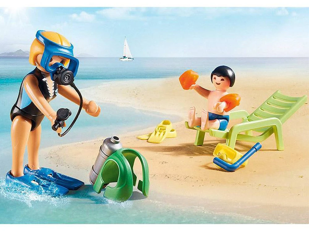 „Playmobil“ kūrybiniai blokai vandens sporto mokykla 73 kūriniai ZA5139