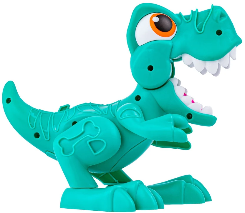 Kūrybinis dinozauro modelis su lipdoma mase ir priedais
