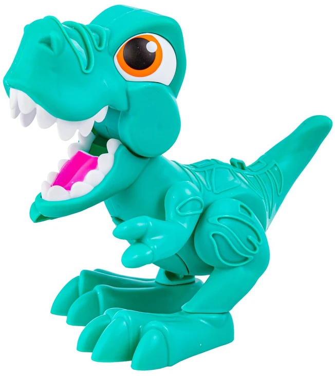 Kūrybinis dinozauro modelis su lipdoma mase ir priedais