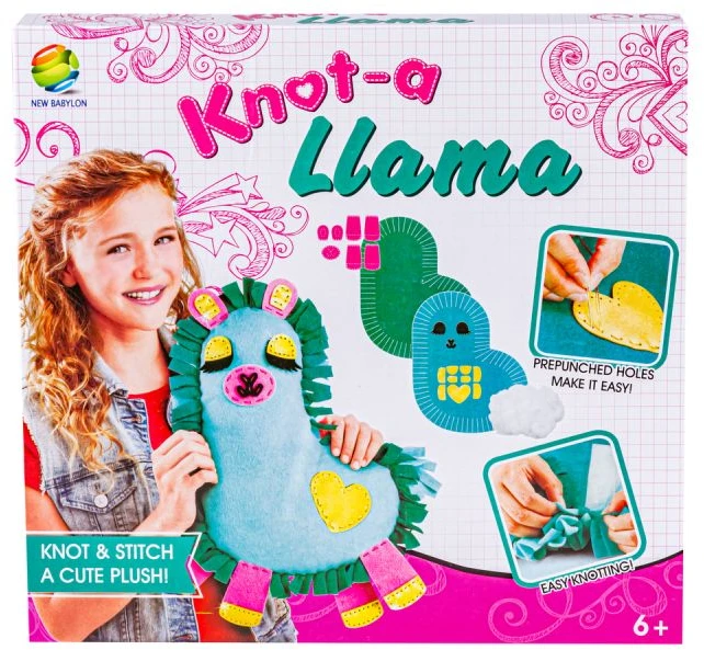 Kūrybinis siuvimo rinkinys pliušinei lamai