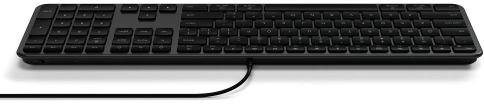 su laidu klaviatūra USB A/USB C QWERTY Dual (Mac/Windows) Satechi Slim LX3 su laidu space juodas