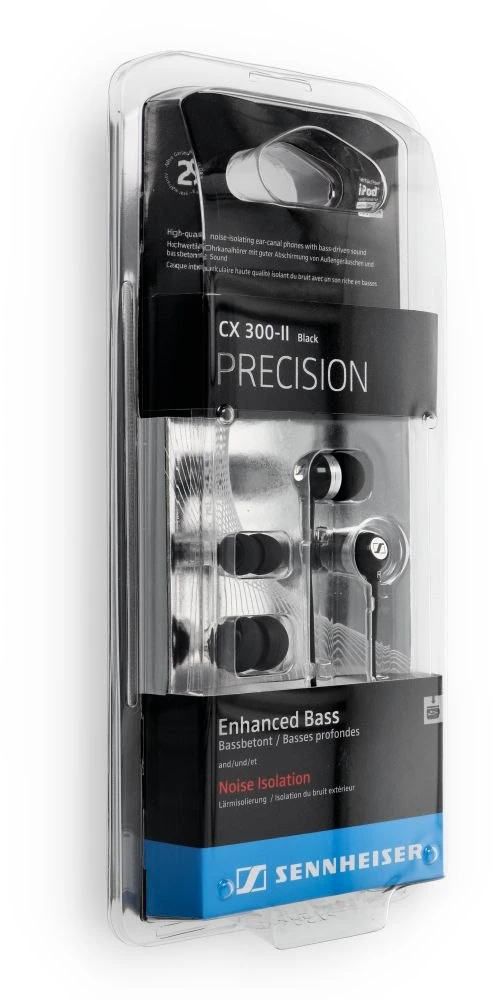 Wire ausinės Jack 3,5 mm Sennheiser CX 300-II Precision juodas
