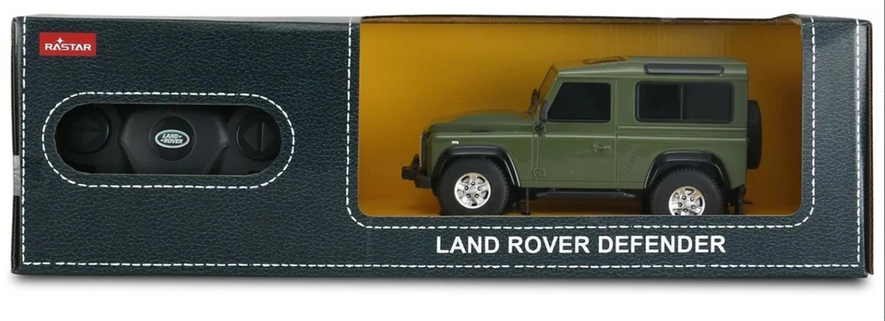 Land Rover Defender mastelio 1:24 Rastar 78500 žalias nuotoliniu būdu valdomas automobilis