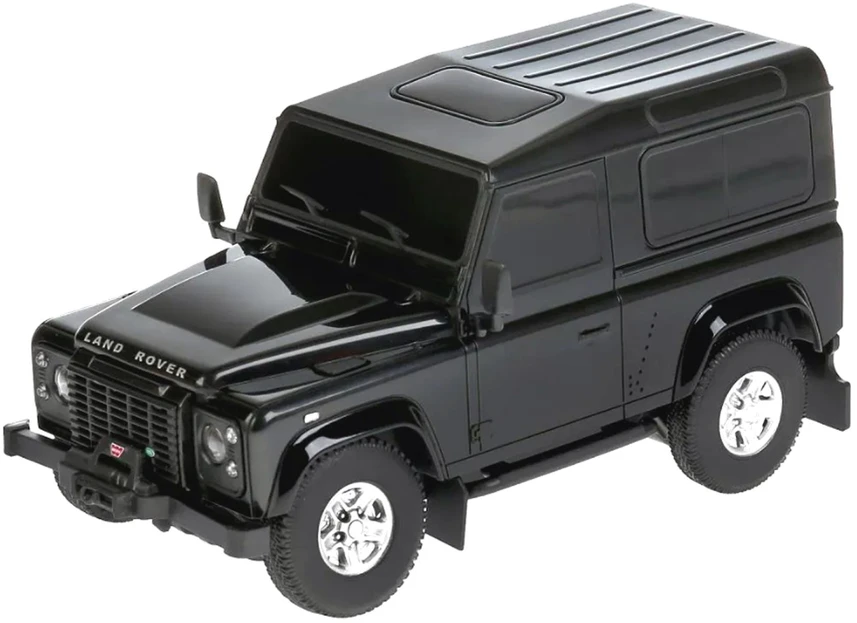 Land Rover Defender mastelio 1:24 Rastar 78500 valdomas juodas automobilis