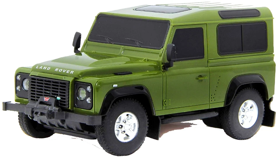 Land Rover Defender mastelio 1:24 Rastar 78500 žalias nuotoliniu būdu valdomas automobilis