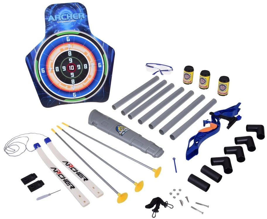 Jokomisiada Bow, Arrows and Shield - Large Archer Set - 2 Play Options SP0868
