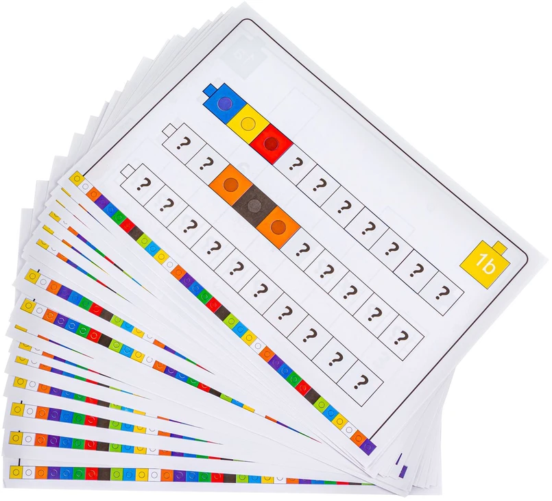 Lavinamųjų kaladėlių ir loginės kortų rinkinys matematikos mokymui