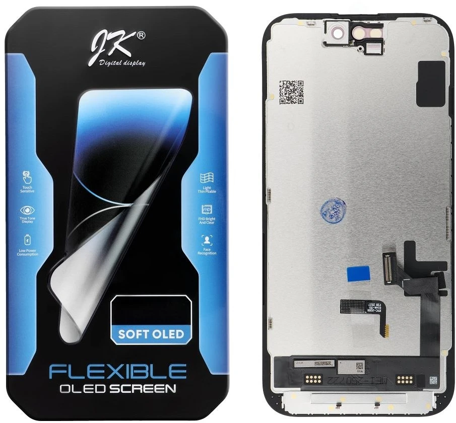 JK LCD ekranas, skirtas IPHONE 15 HARD OLED (keisti IC)