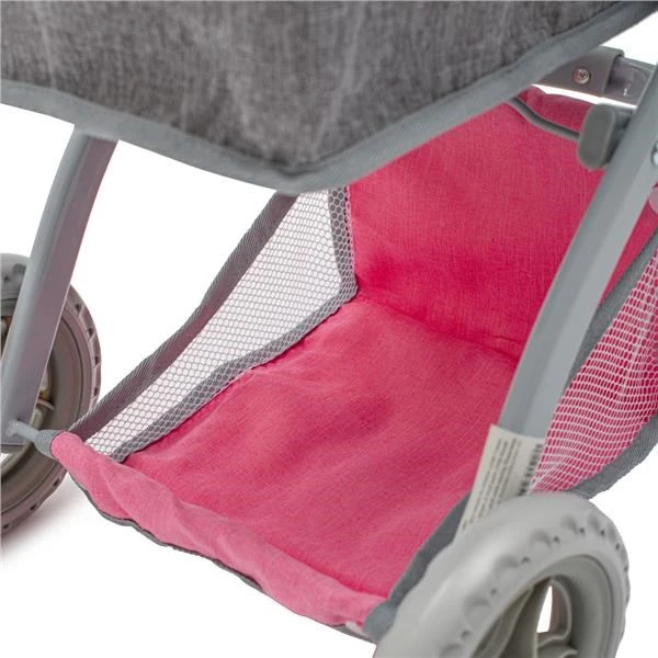 Lėlių vežimėlis 2in1 Baby Mix Sophie rožinis-pilkas