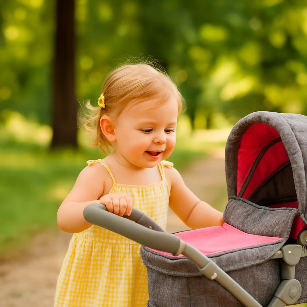 Lėlių vežimėlis 2in1 Baby Mix Sophie rožinis-pilkas