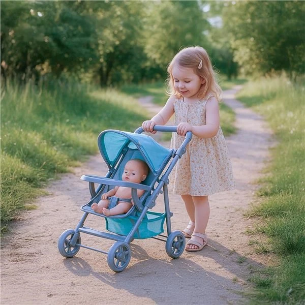 Lėlių vežimėlis Baby Mix Lana mint, sportinis
