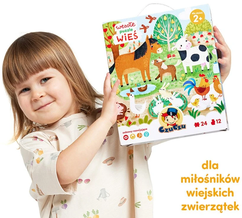 Dėlionė CzuCzu Cheerful puzzle Village Animals 24 pieces ZA5548